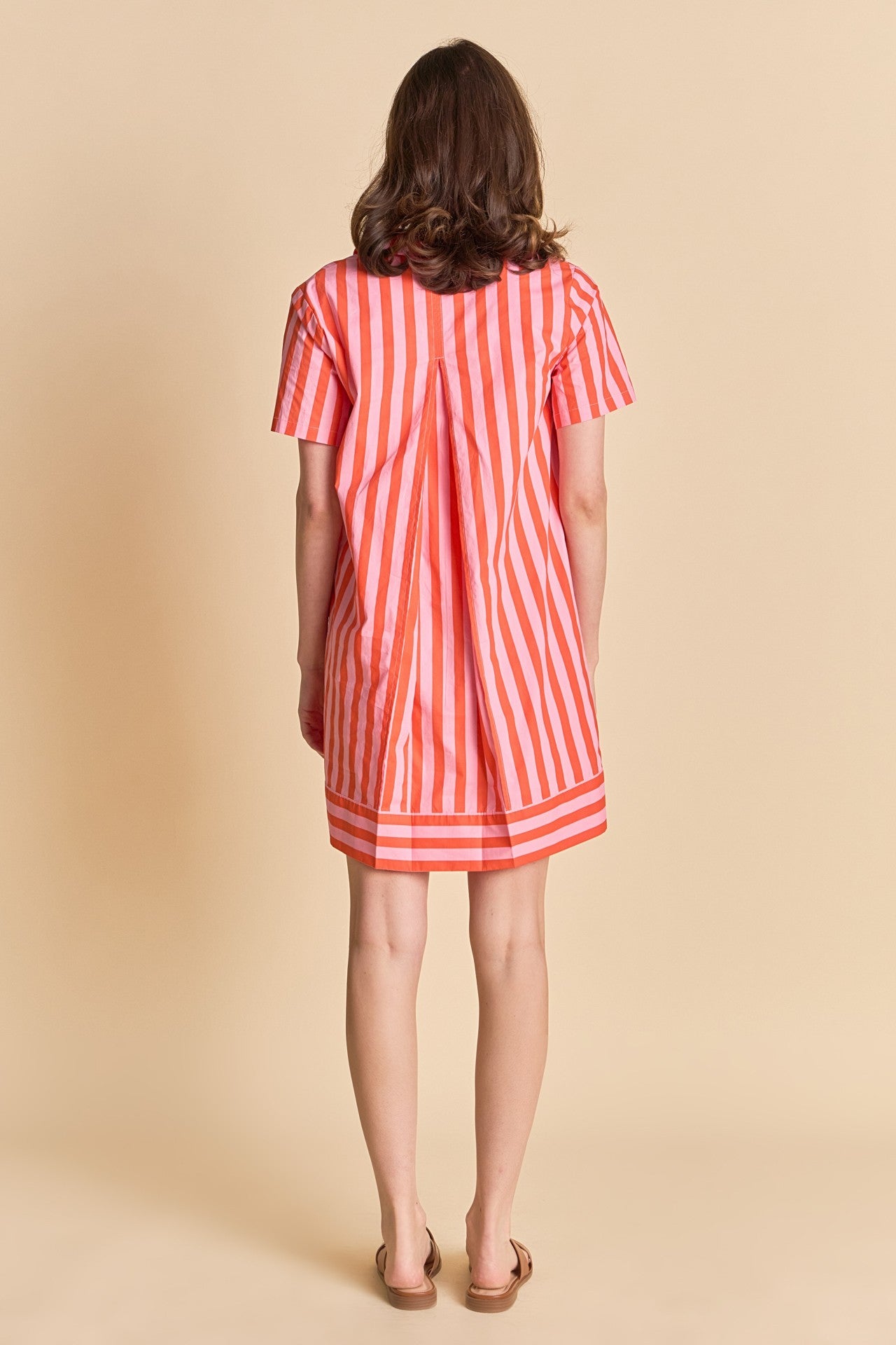 Pink and Orange Stripe Dress - FINAL SALE