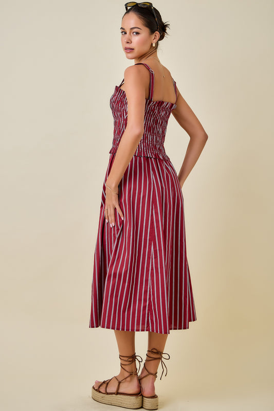 Saturday Stripe Midi Dress