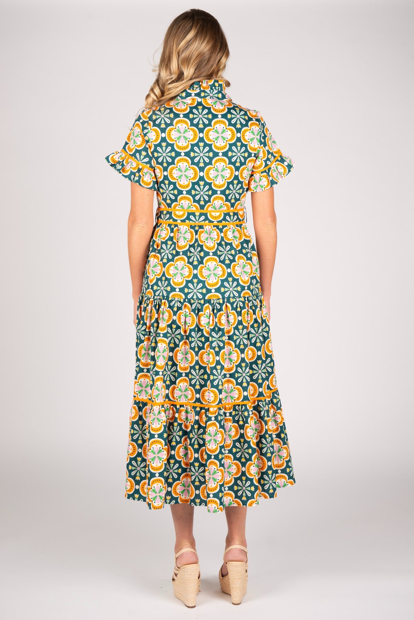 Lena Clementine Tile Maxi Dress - FINAL SALE