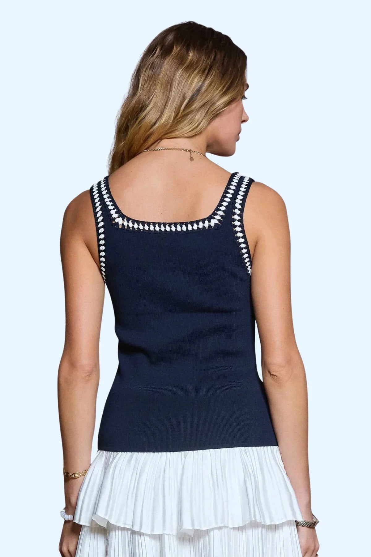 Crochet Trim Tank