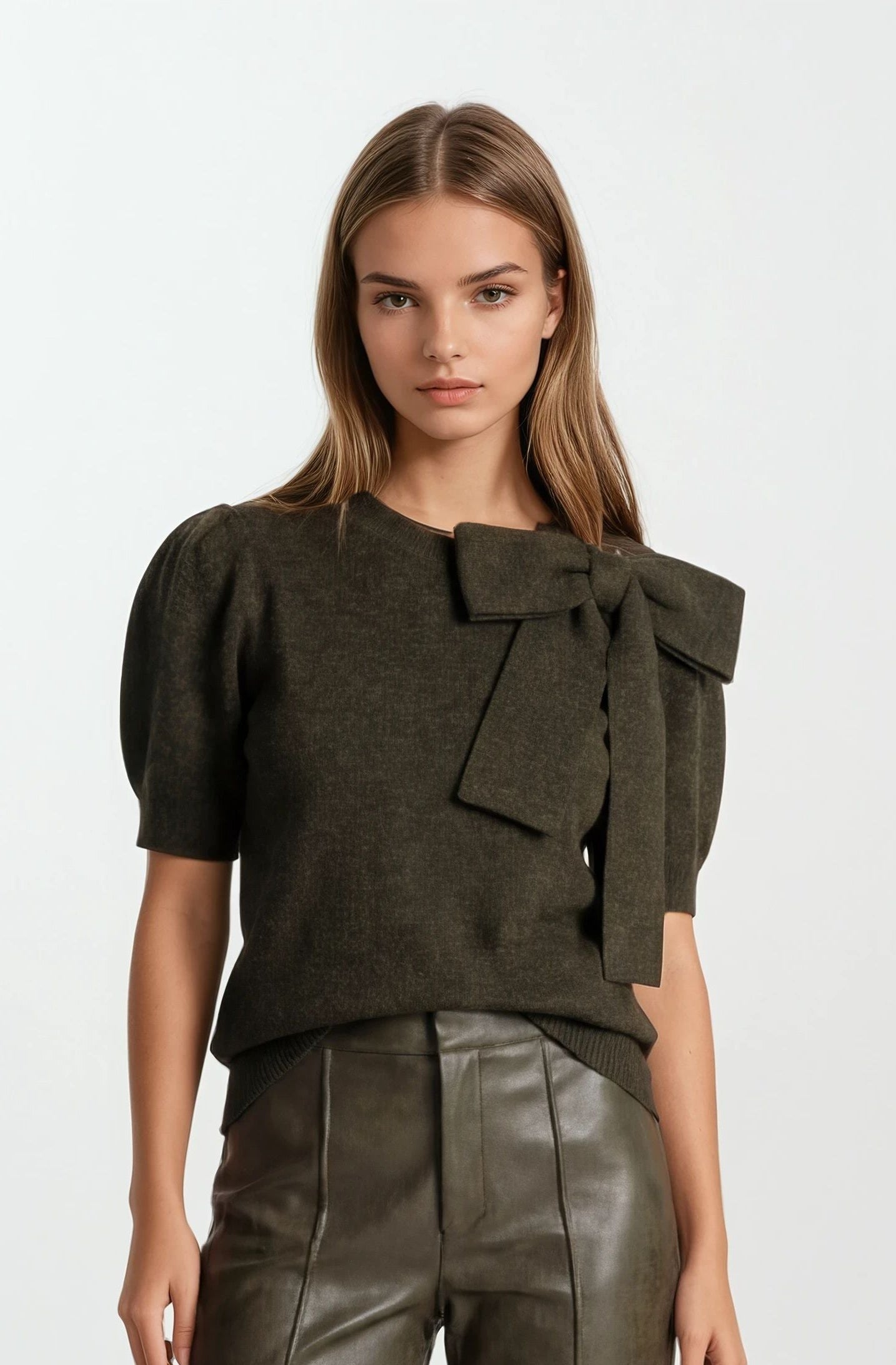 Aya Knit Bow Top