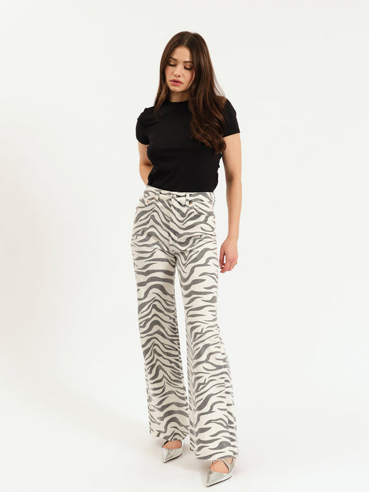 Far Out Zebra Jeans