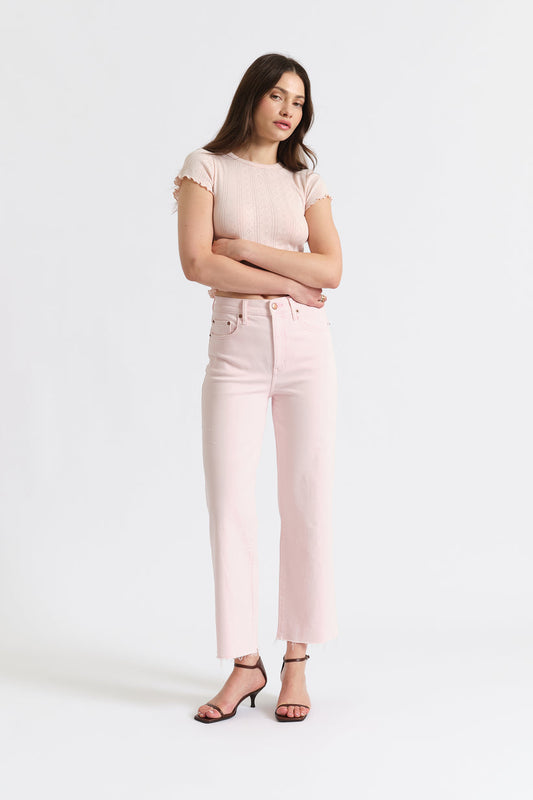 Think Pink Pleaser High Rise Denim