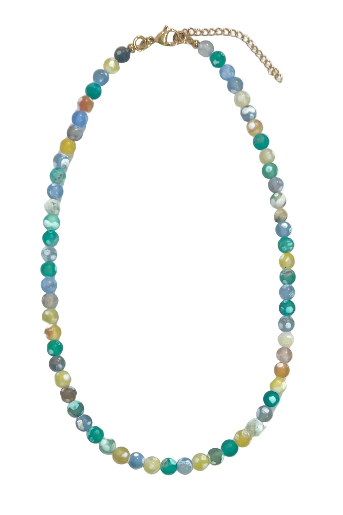 Citrus Dot Beaded Necklace