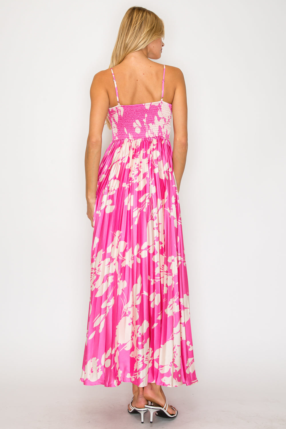Blossom Pleated Maxi Dress