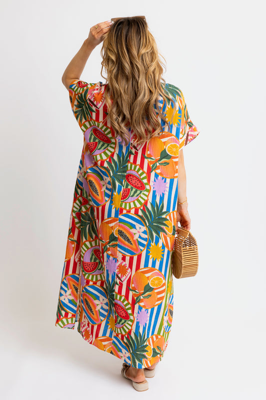 Island Fruit Maxi Dress - FINAL SALE