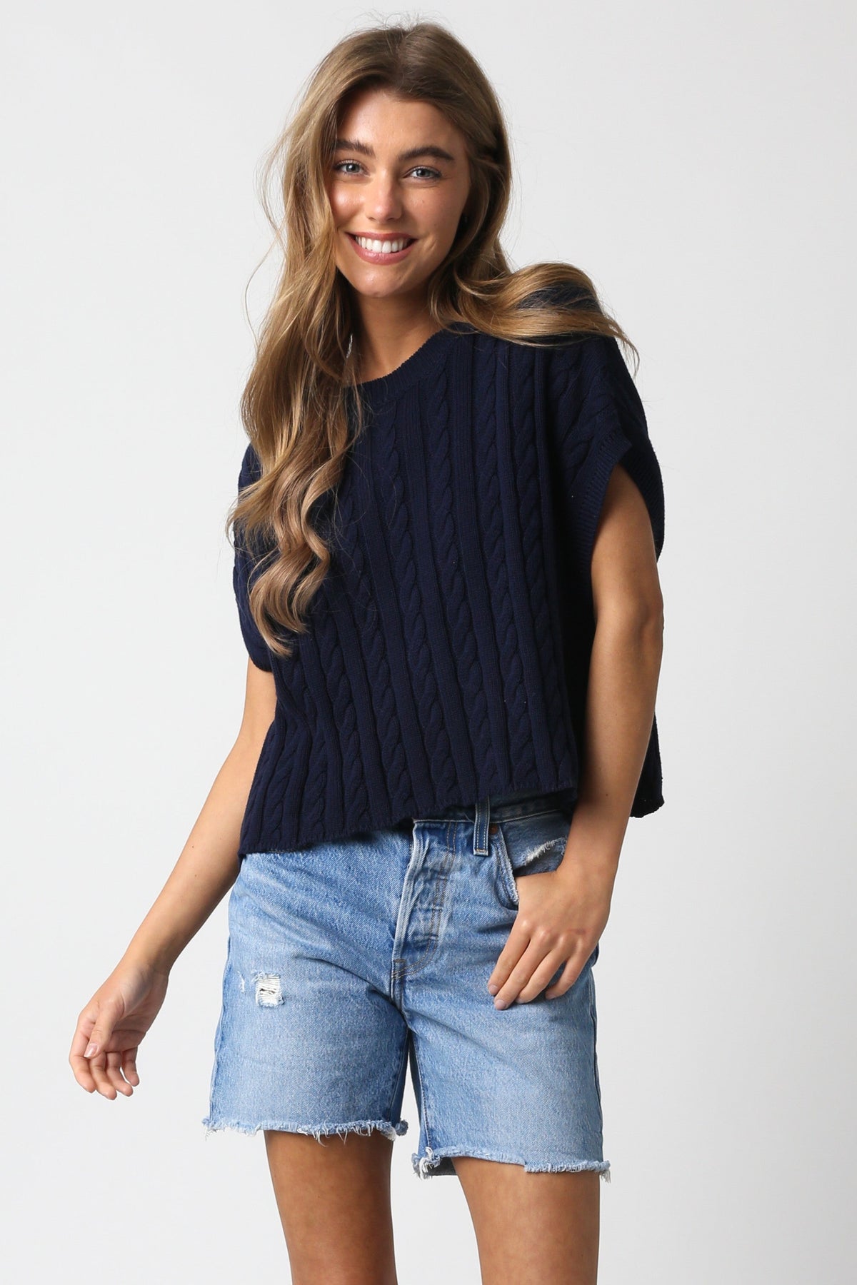 oversized boxy short sleeve sweater top shirt