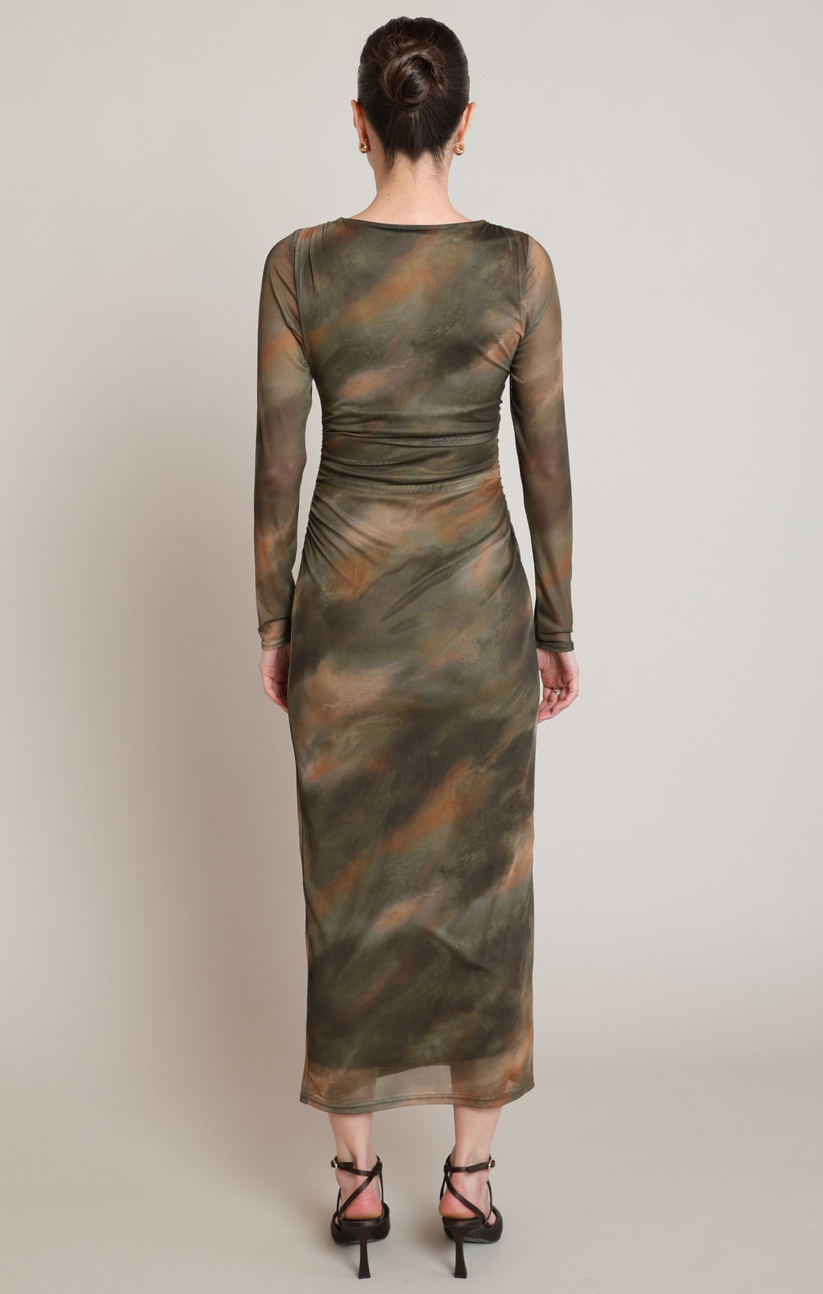 Shadow Moss Mesh Dress