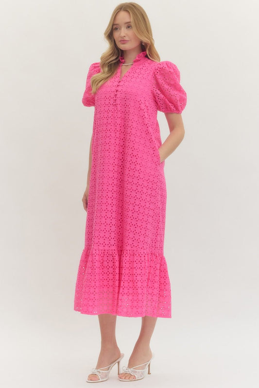 Pink Paradise Midi Dress