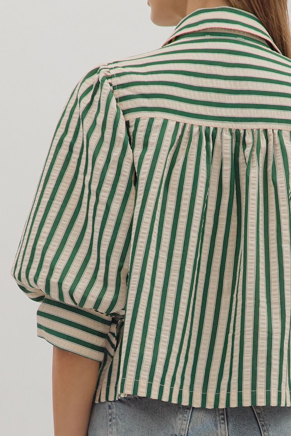 Green Stripe Shirt