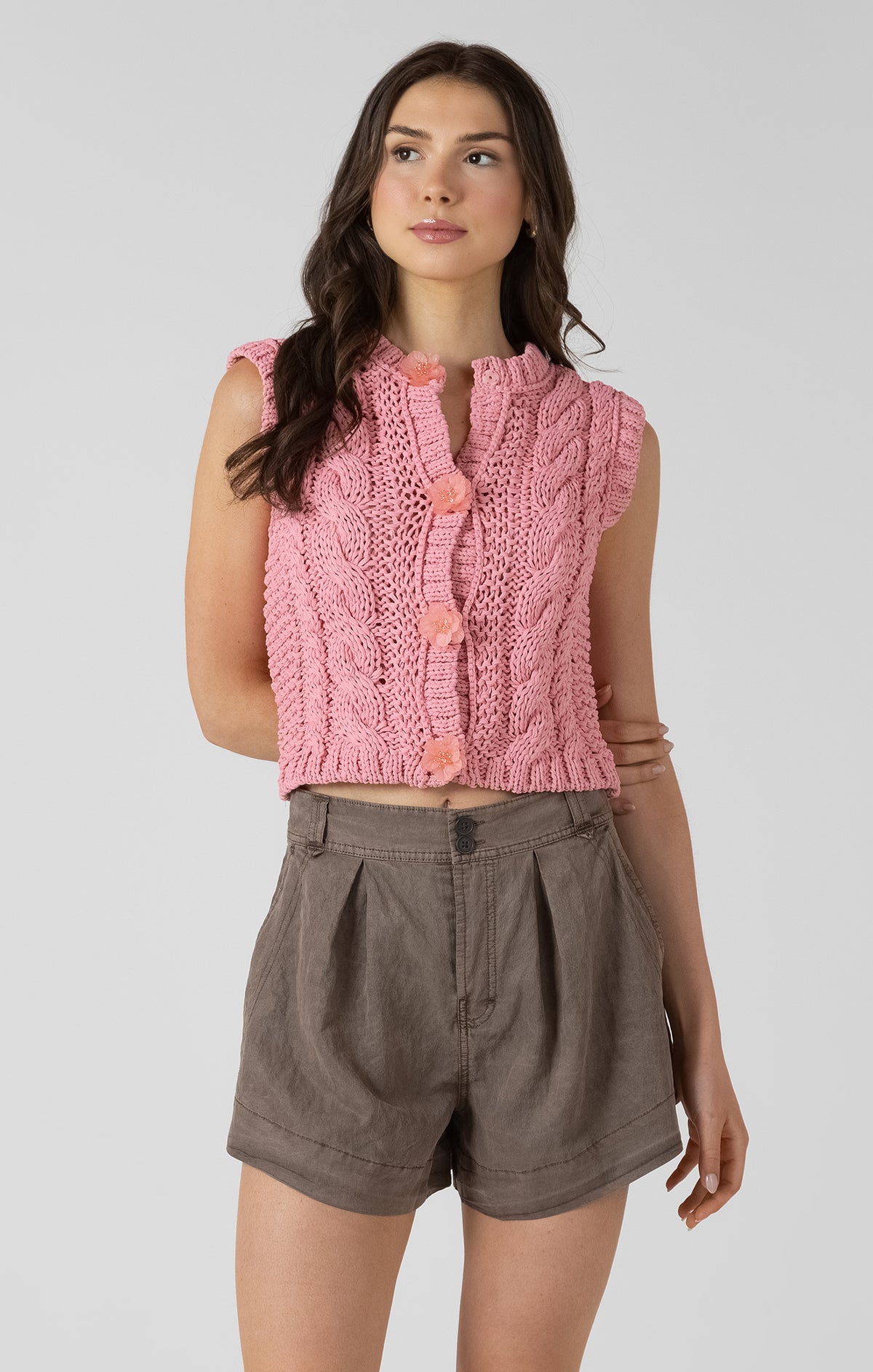 Pink Petal Vest - FINAL SALE