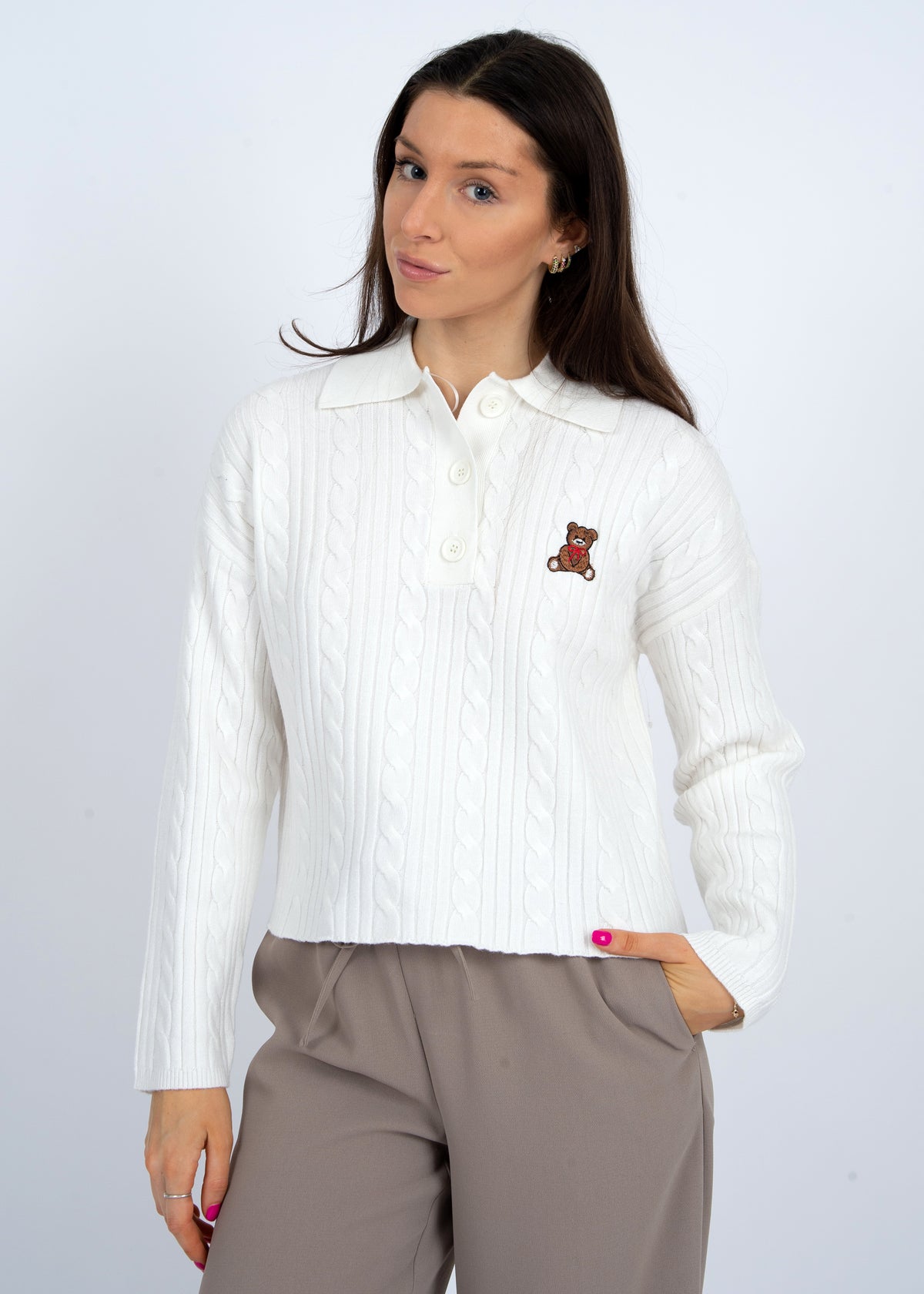 Teddy Polo Sweater - FINAL SALE