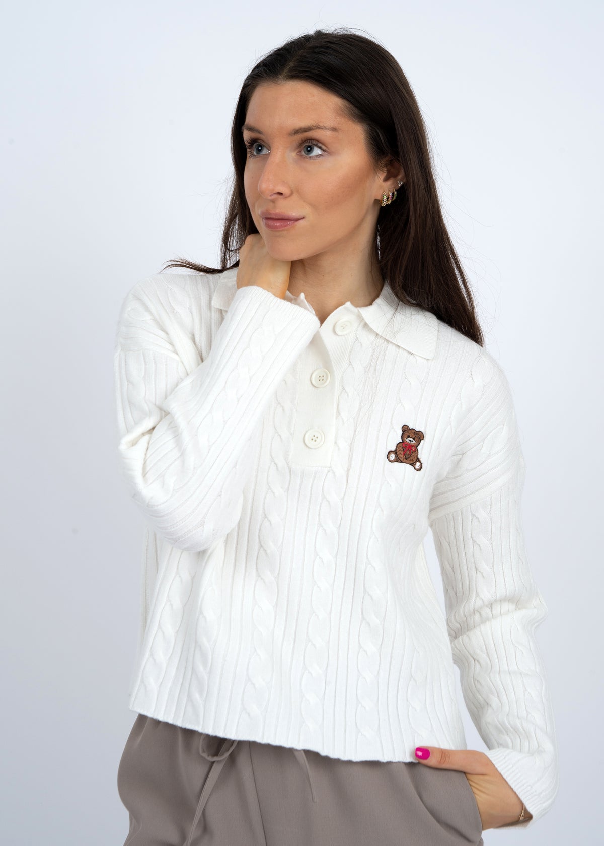 Teddy Polo Sweater - FINAL SALE