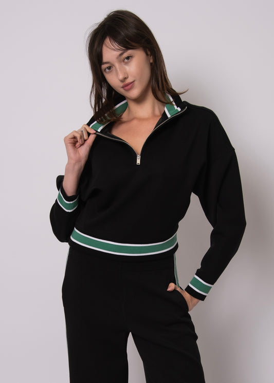 Marilyn Stripe Half Zip Pullover - FINAL SALE