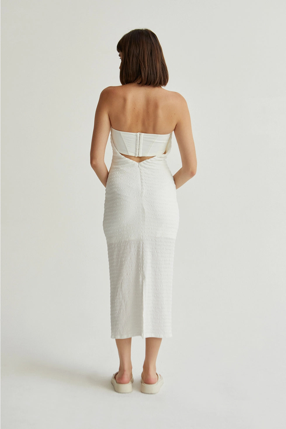 Vanya Textured Midi Dress - FINAL SALE