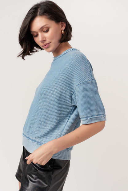 Waffle Burnout Tee - FINAL SALE