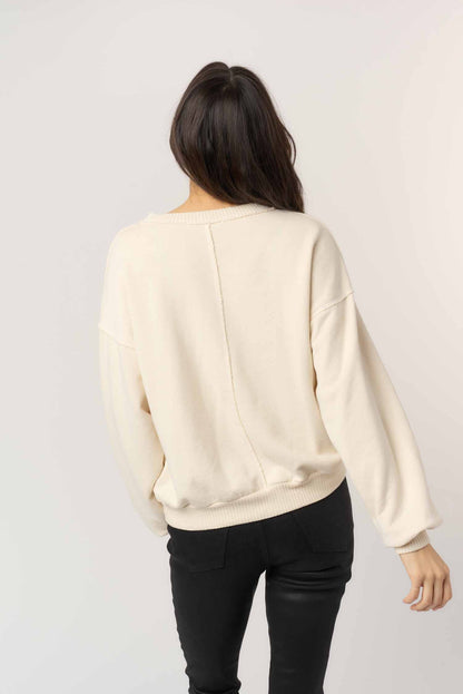 Tahlia Notch Neck Sweatshirt - FINAL SALE