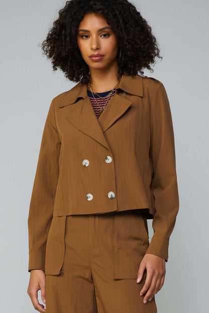 Cocoa Cropped Jacket