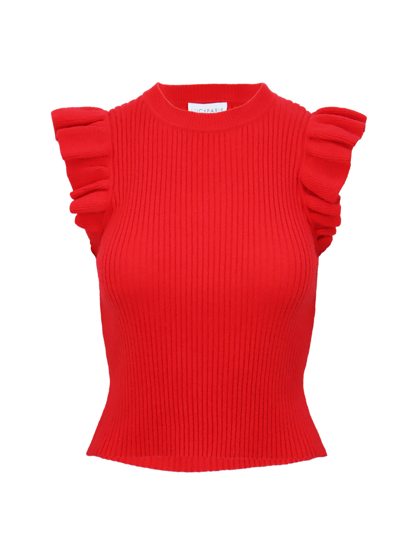 Red Minerva Knit Top