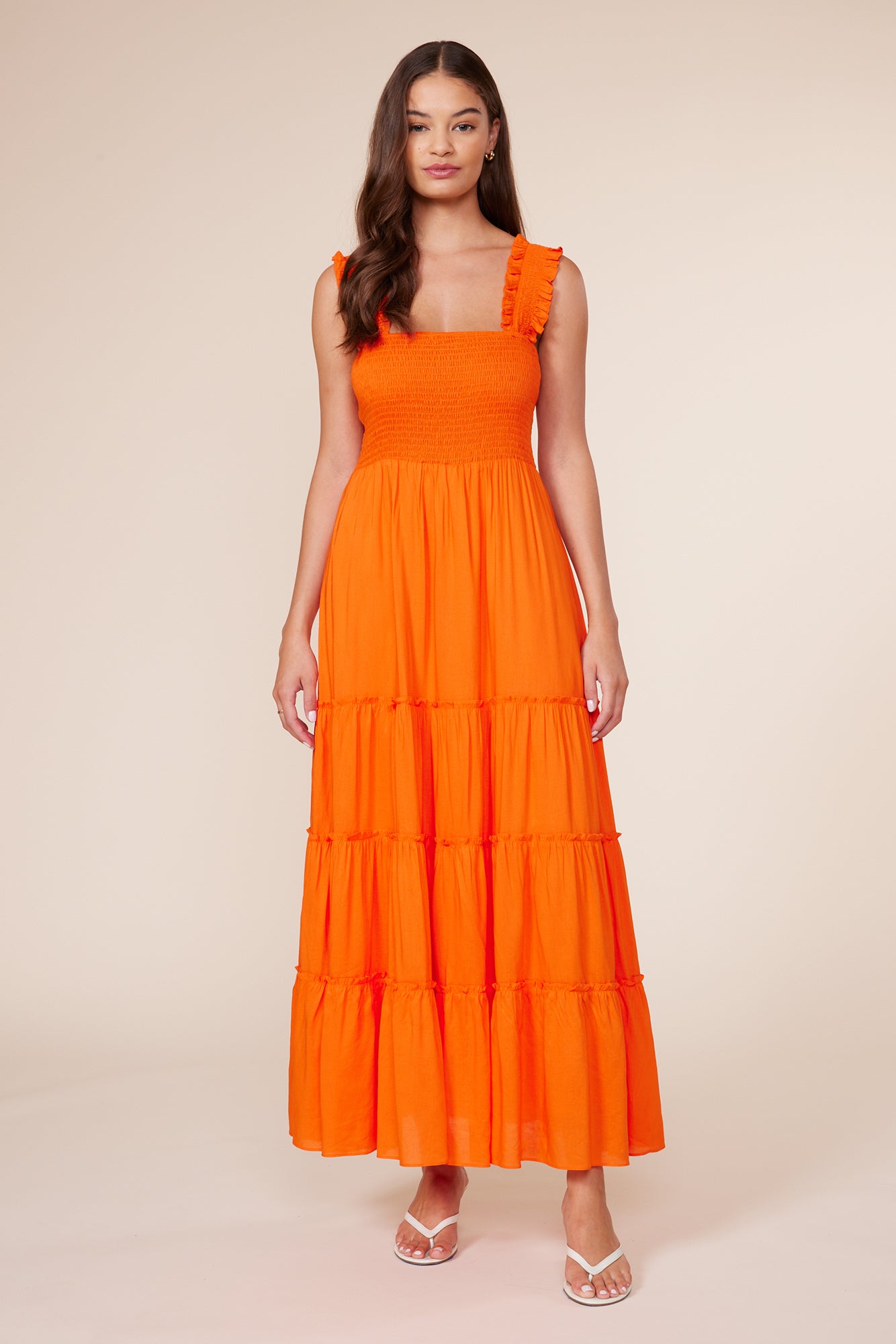 Orange Dylan Midi Dress - FINAL SALE