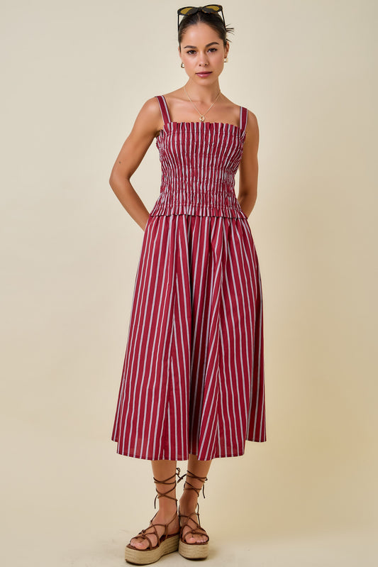 Saturday Stripe Midi Dress