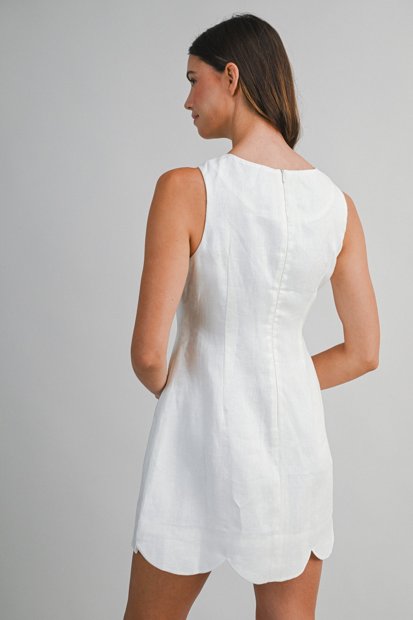 Winnie Scalloped Dress