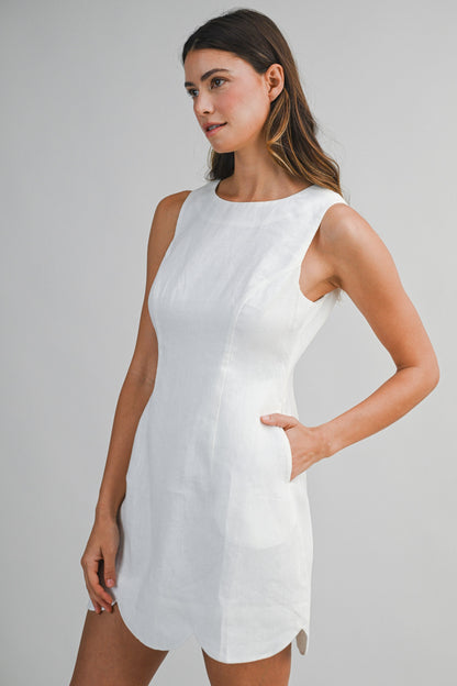 Winnie Scalloped Dress