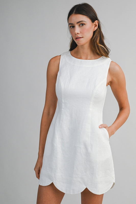Winnie Scalloped Dress