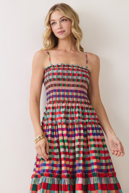 Falling for Plaid Maxi Dress