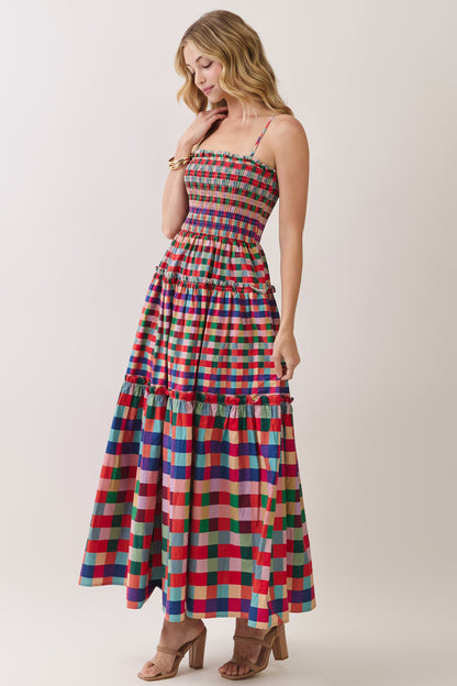 Falling for Plaid Maxi Dress