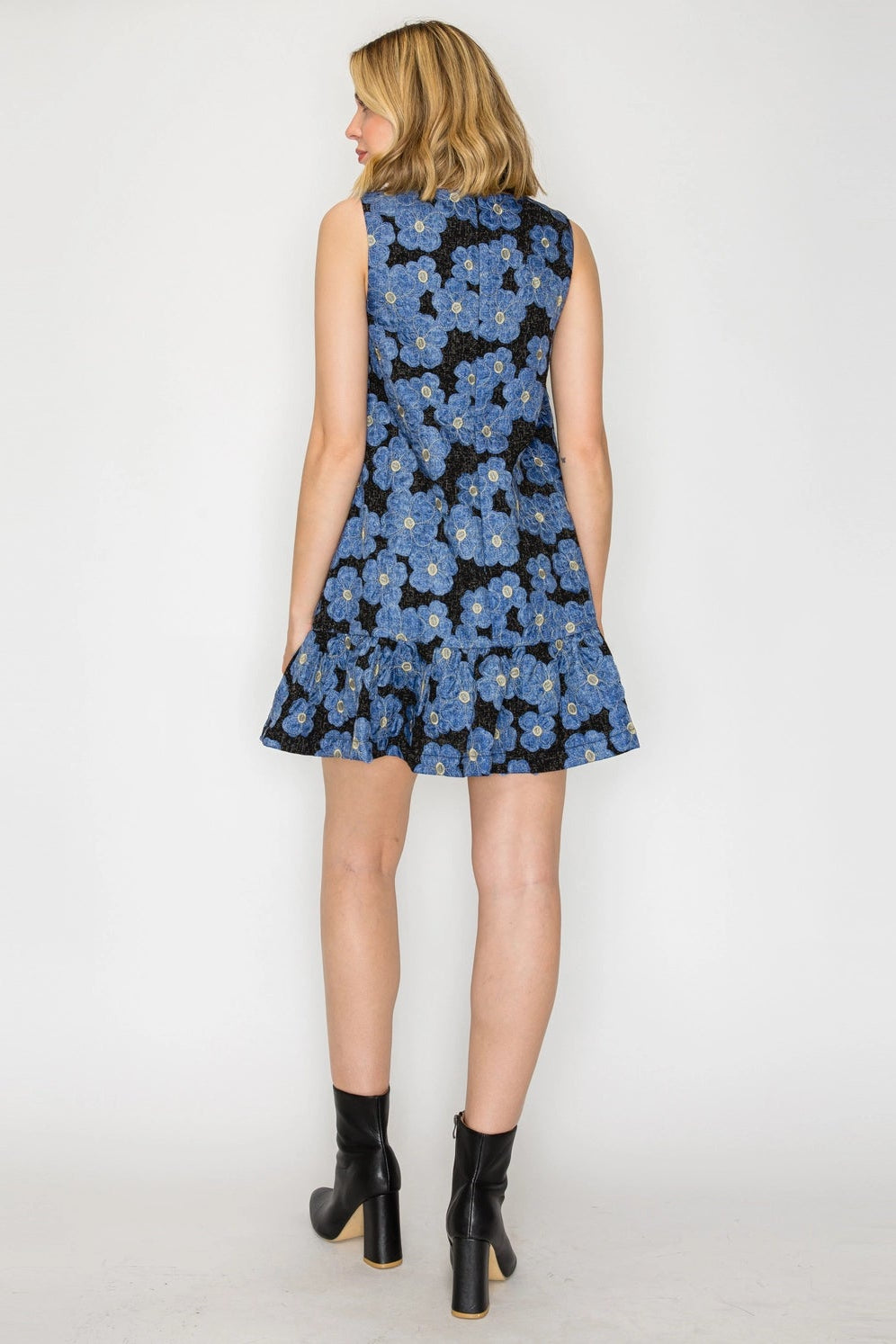 Flower Patch Jacquard Dress