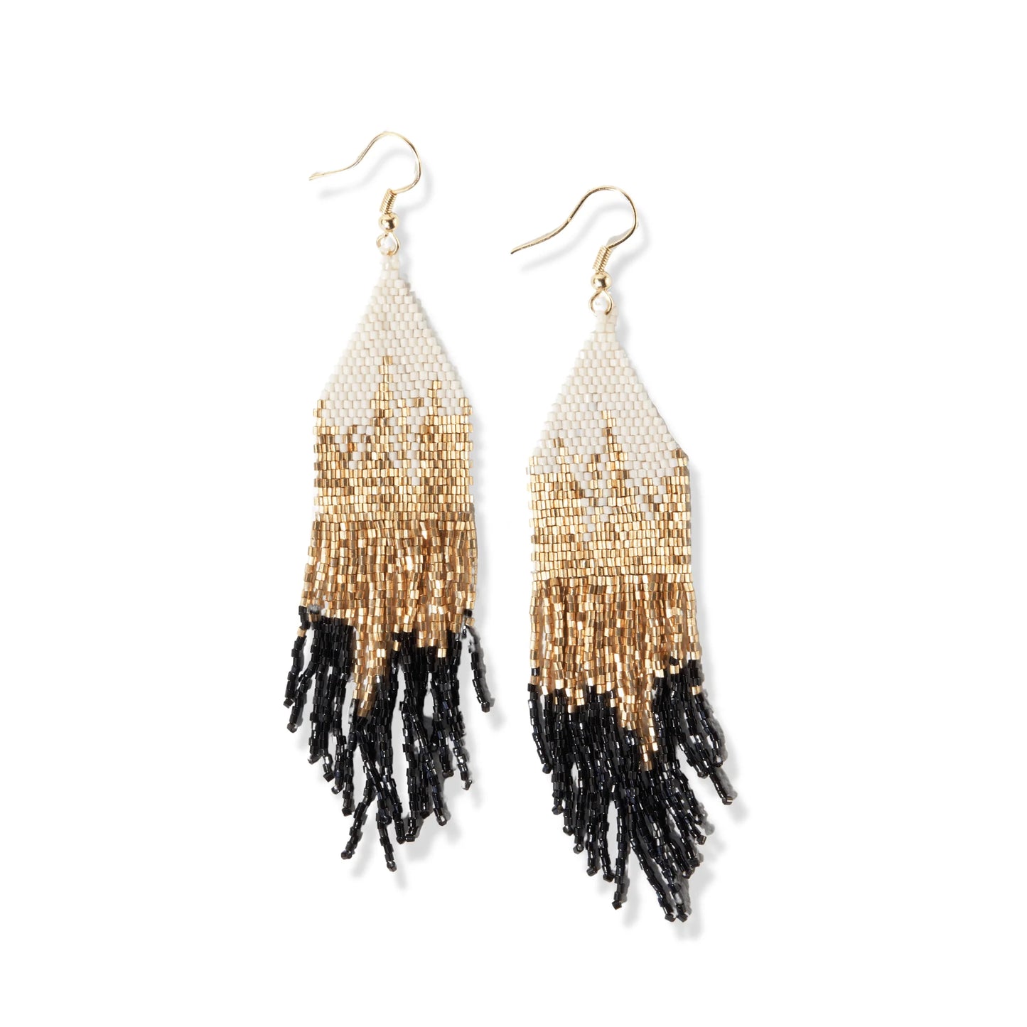 Claire Black and Gold Ombre Earring