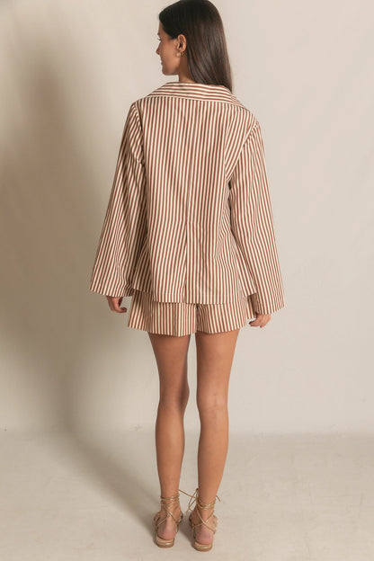 Iced Latte Striped Top