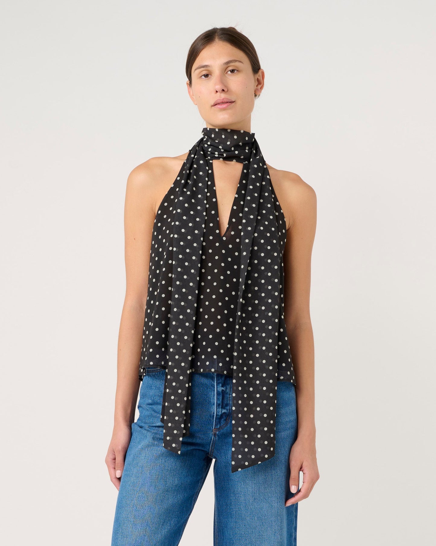 Edie Polka Dot Halter Top