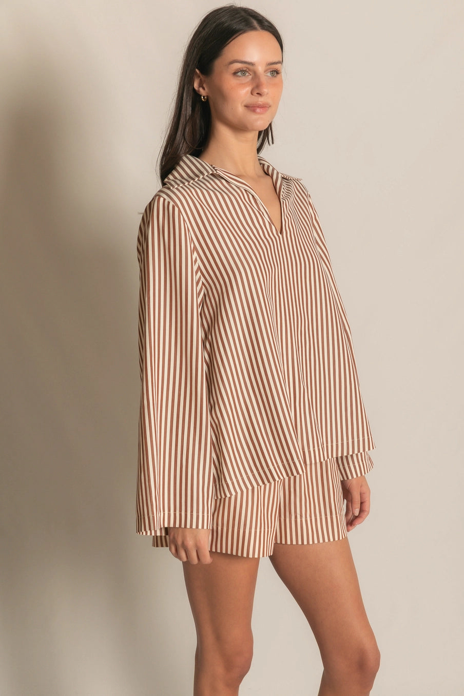 Iced Latte Striped Top