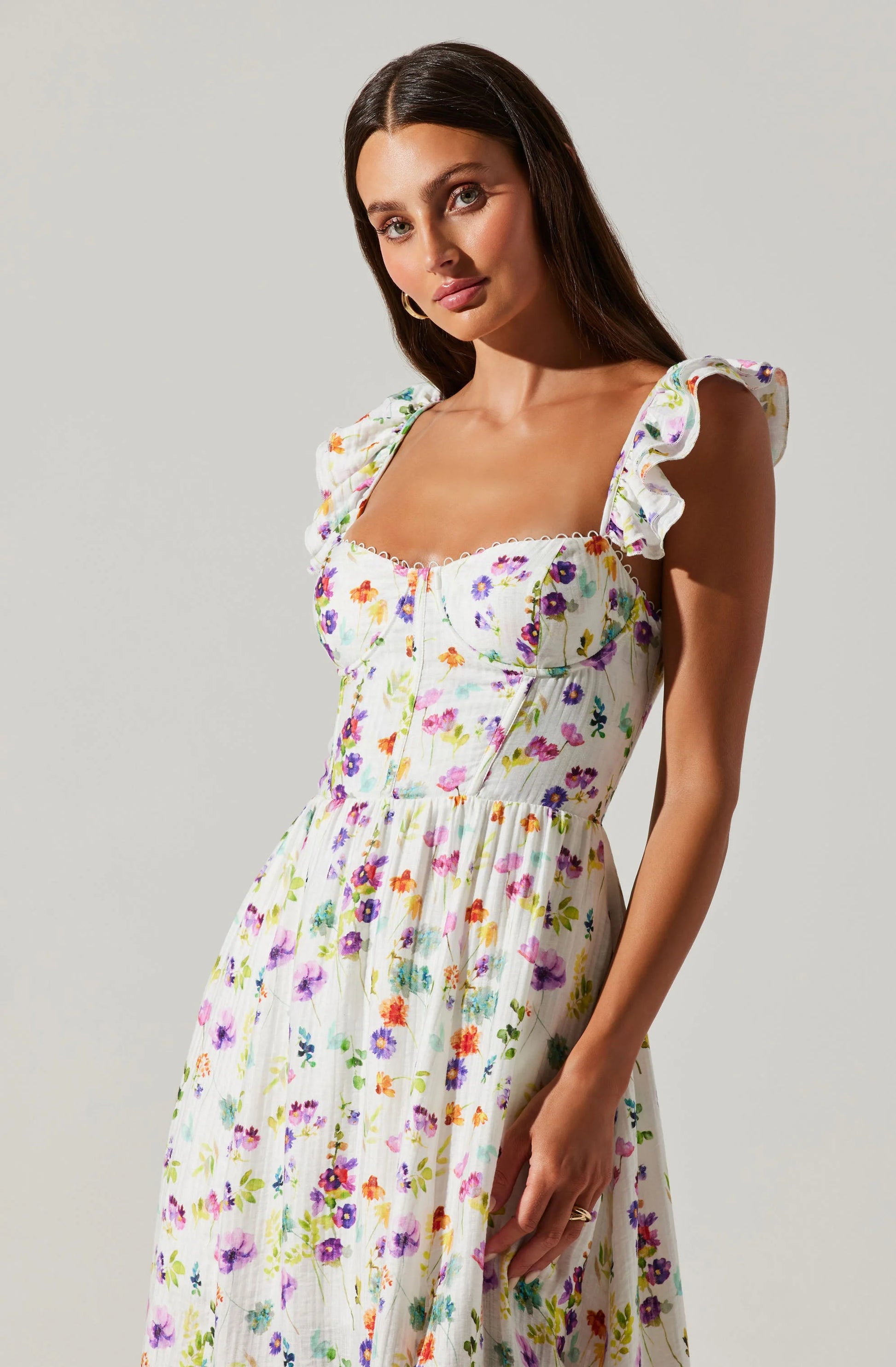 Wedelia Bustier Midi Dress – The Slip