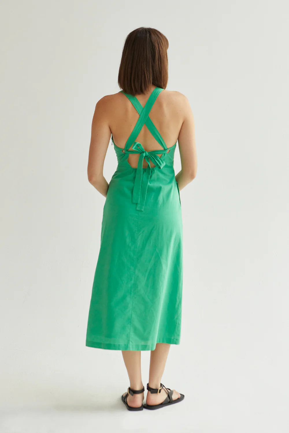 Julia Tie-Back Midi Dress - FINAL SALE