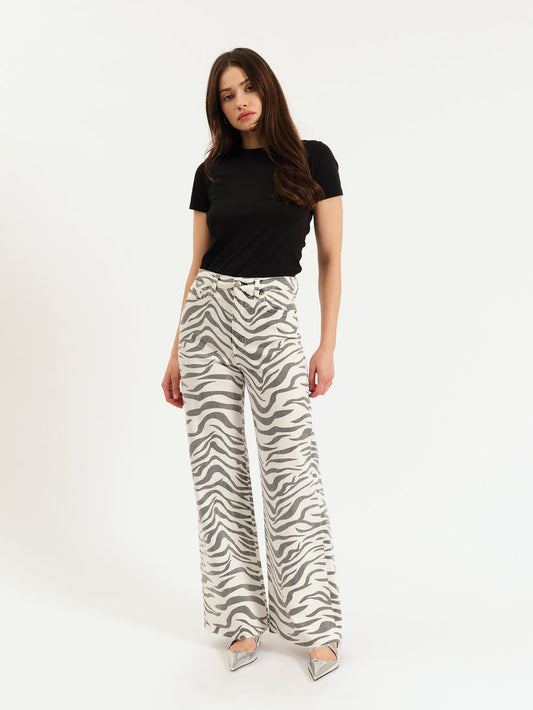 Far Out Zebra Jeans