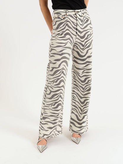 Far Out Zebra Jeans