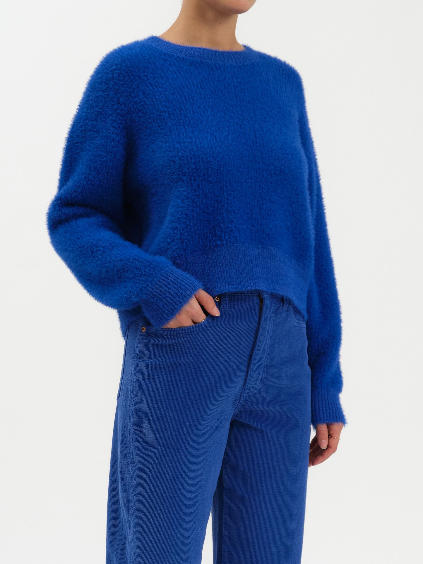 Fuzz Eyelash Sweater