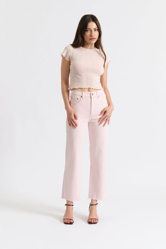 Think Pink Pleaser High Rise Denim