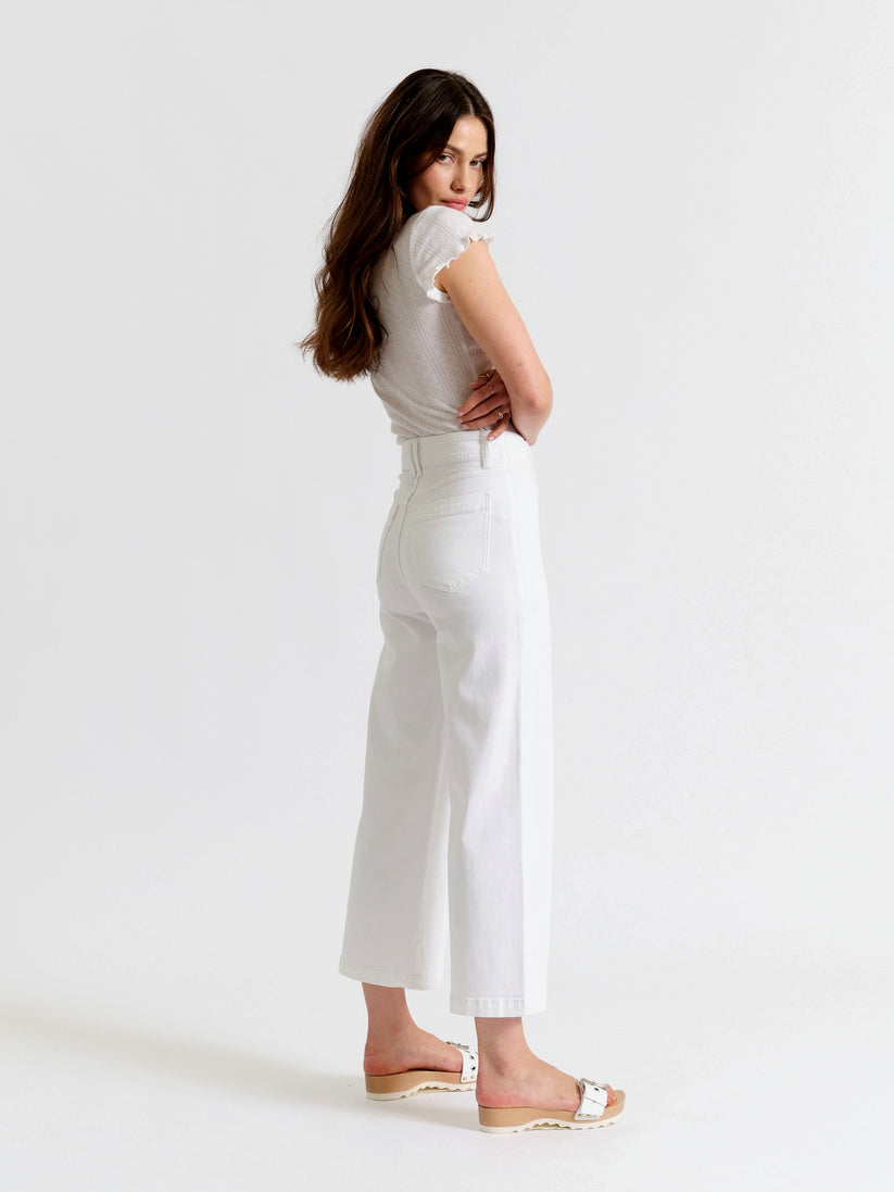 Valley Girl Wide Leg Ankle Jeans