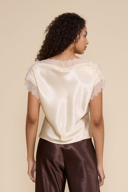 Brynn Lace Trim Top