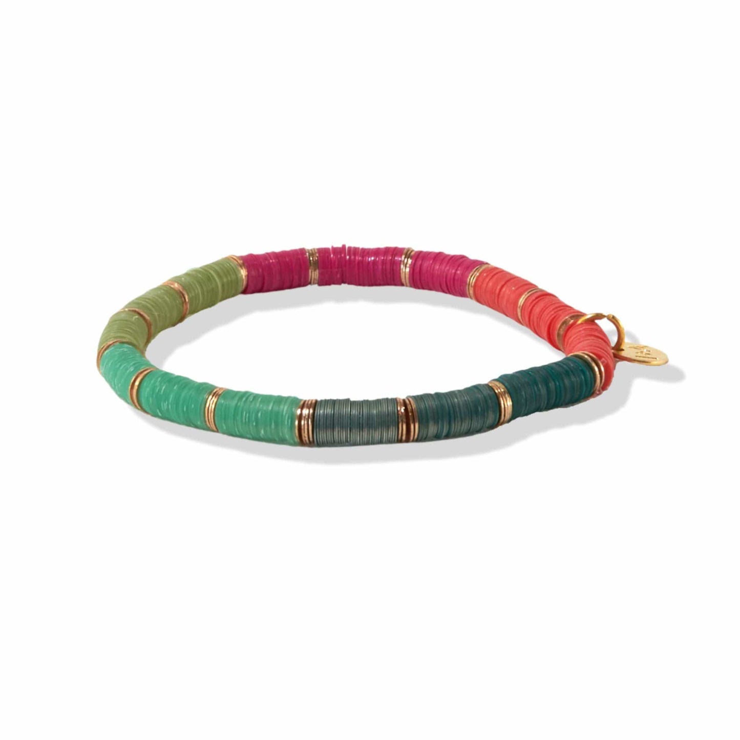 Grace Stripe and Multi Mix Strech Bracelet Multicolor
