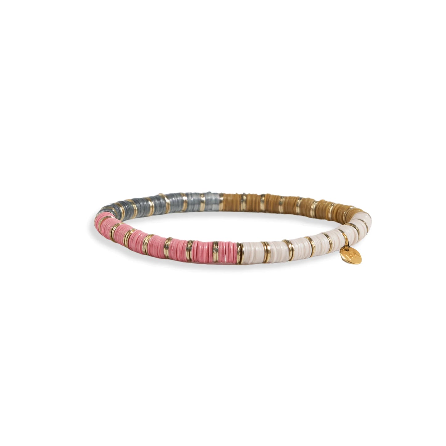 Grace Four Color Pink Grey Stretch Bracelet