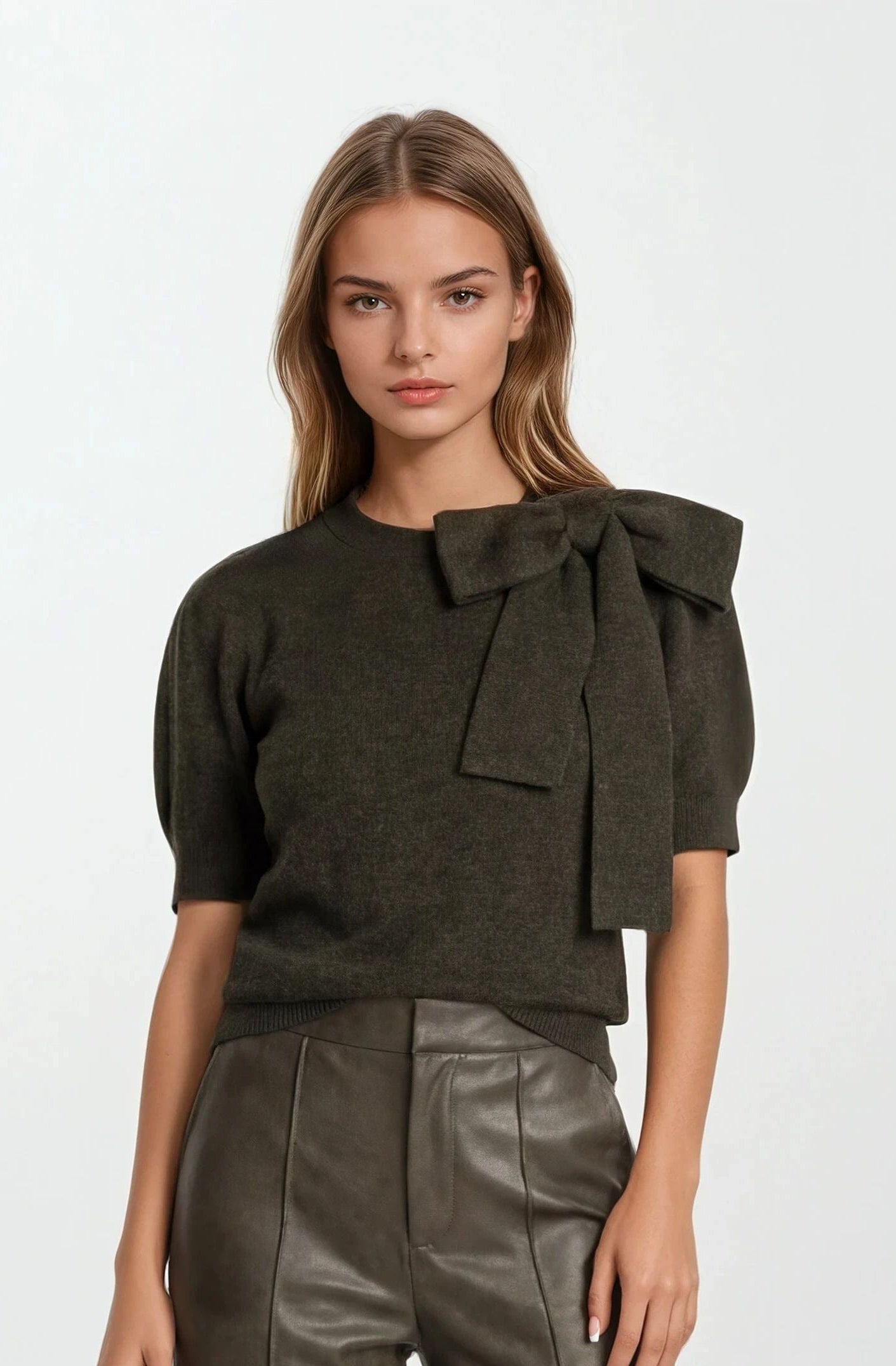 Aya Knit Bow Top