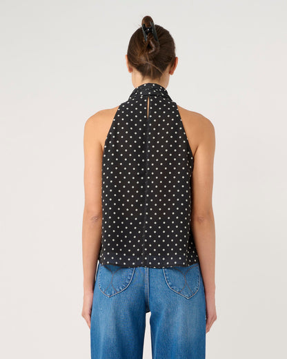 Edie Polka Dot Halter Top