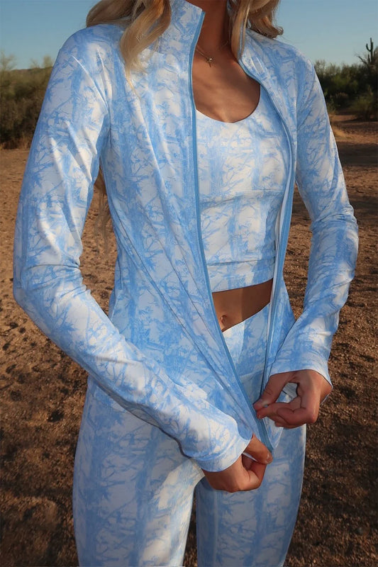 Harper Jacket in Blue Camo