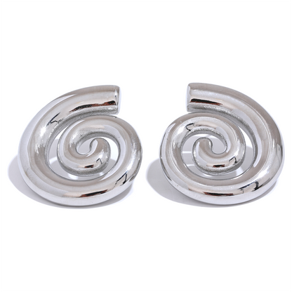 Nautilus Spiral Earrings
