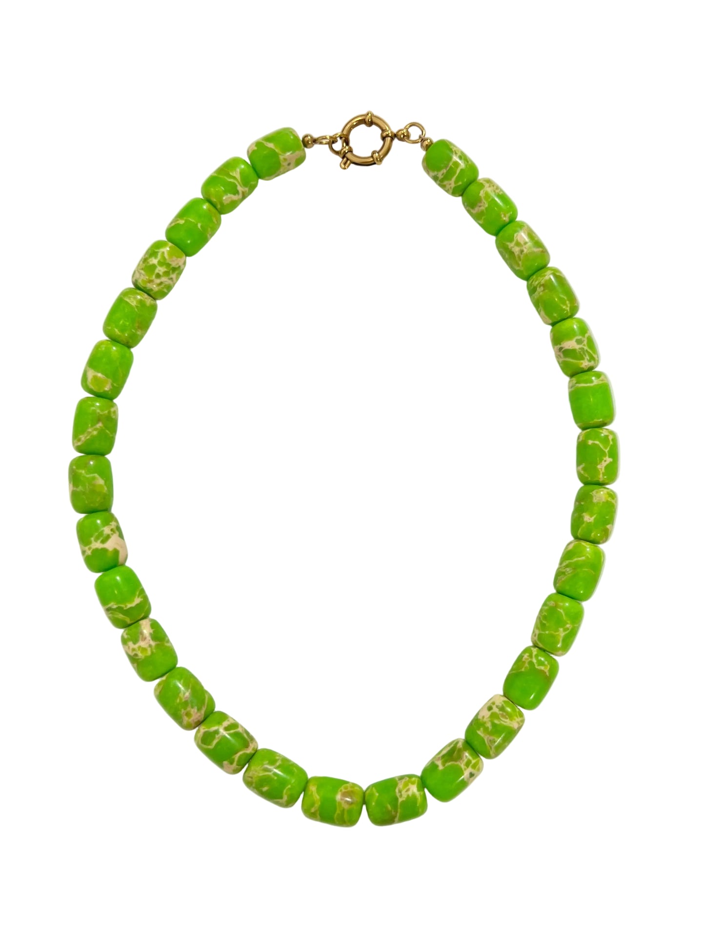 Green Imperial Jasper Necklace